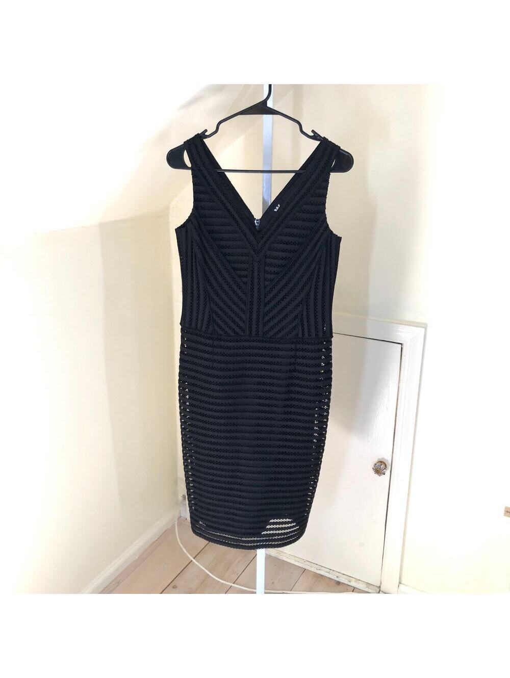 W by Worth NWOT Women's Black Bodycon Sleeveless Dress Size 0